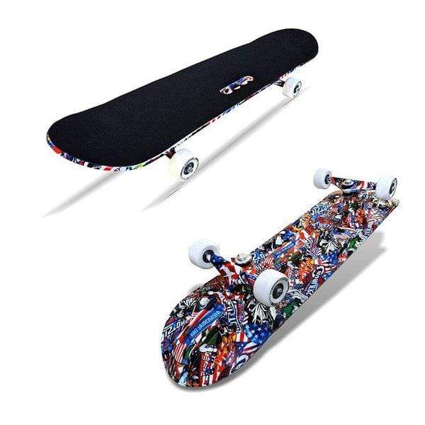 Jaspo Outdoor Jaspo – Cruiser Longboard |concave Standard Skate Board (Graffiti)