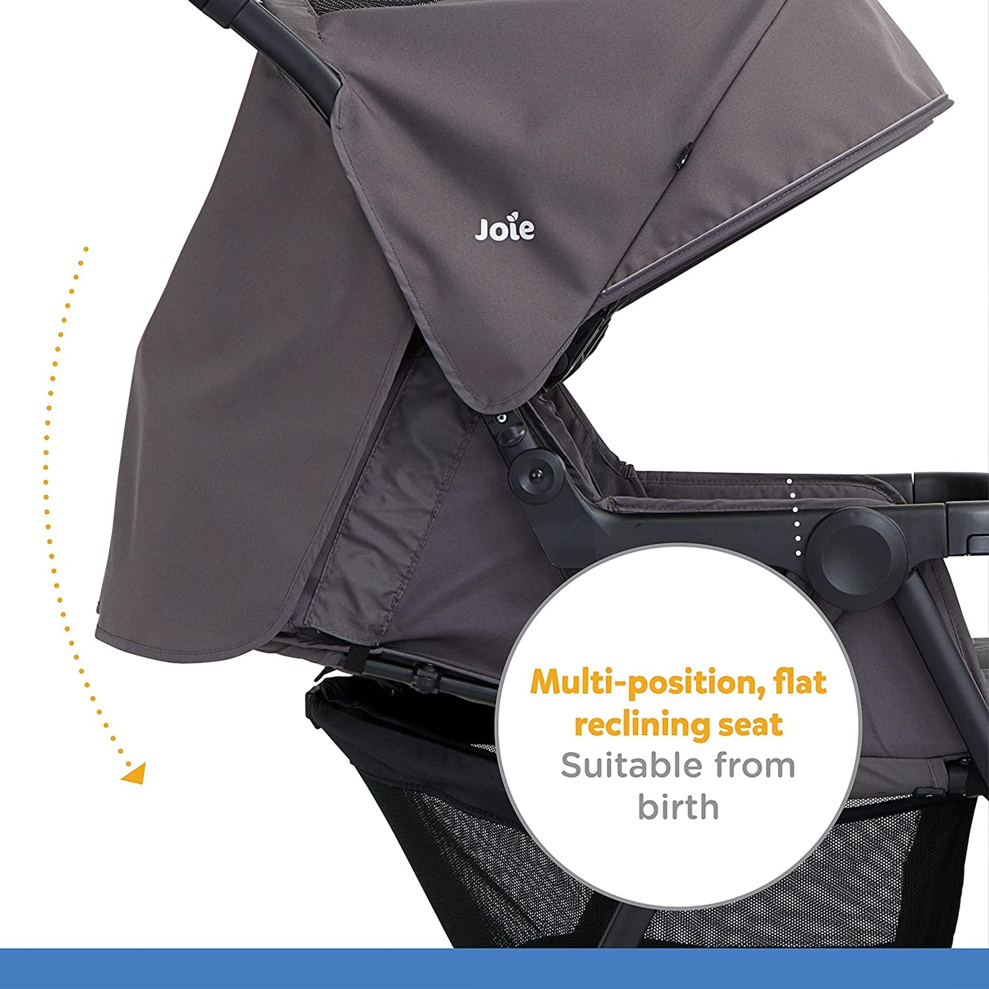 Joie babies Joie Aire Twin Baby Stroller -Double Buggy with Reversible Seat