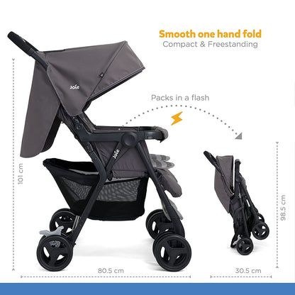 Joie babies Joie Aire Twin Baby Stroller -Double Buggy with Reversible Seat