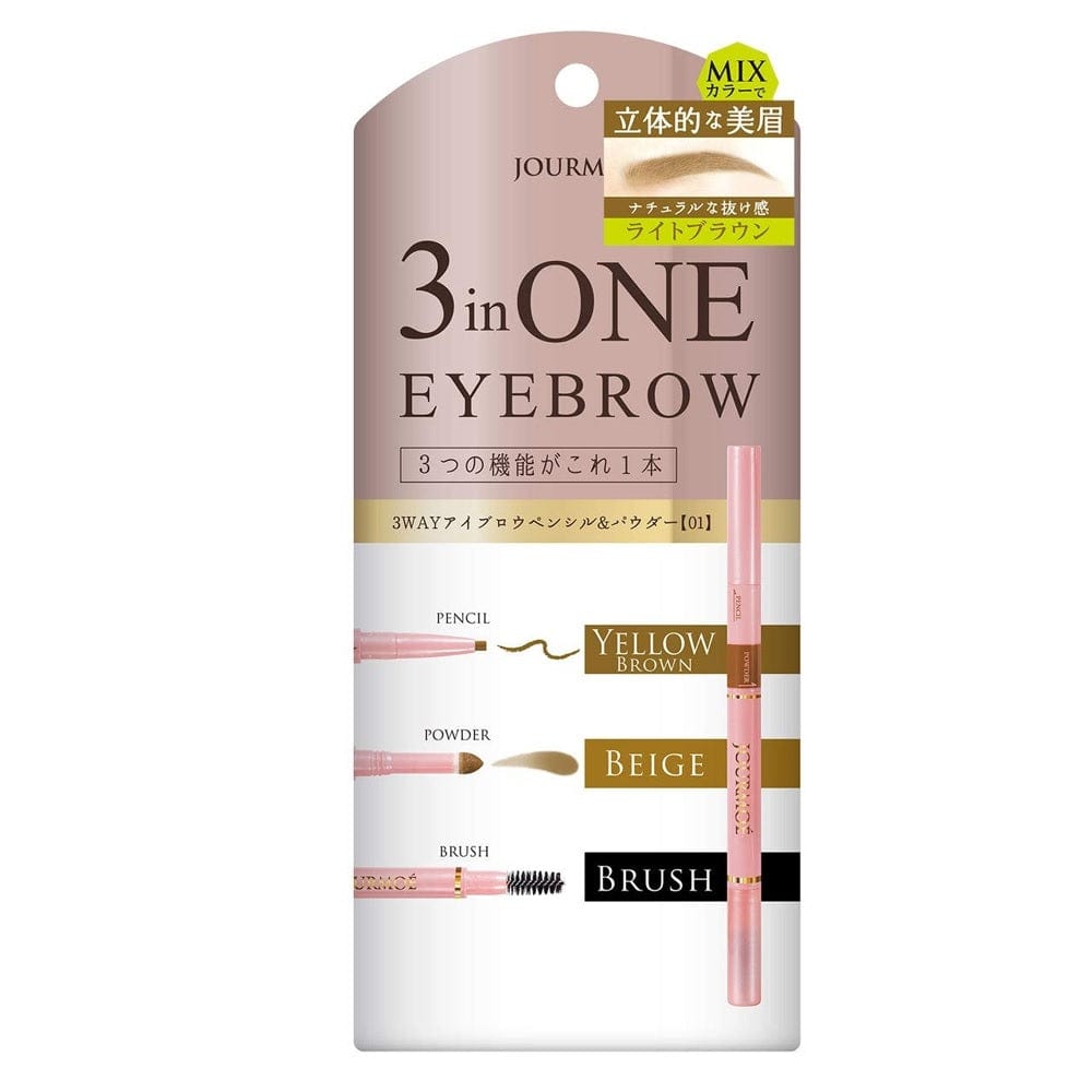 Jourmoe Beauty Jourmoe 3 In One Eyebrow 01 Beige Pencil