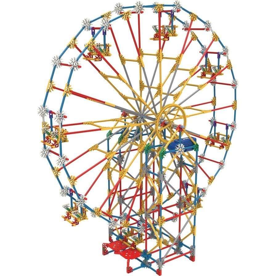 K'NEX Toy Thrill Rides 3-in-1 Classic Amusement Park Building Set (744 Pieces)