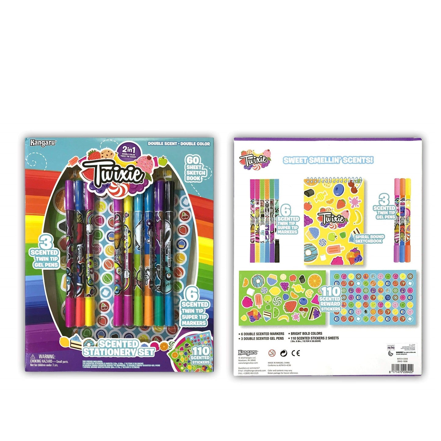 Kangaru Back to School Twixie™  Scented 123pc Art Set W/ Gel Pens