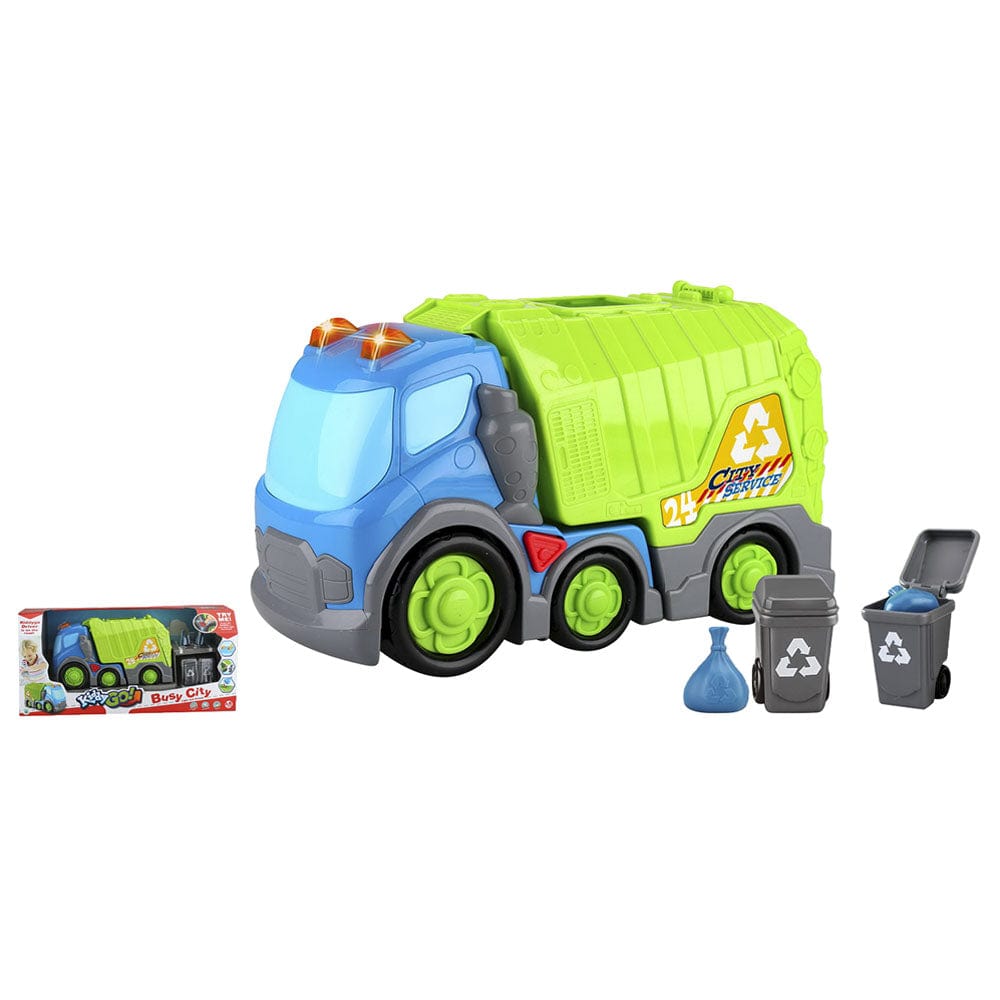 Kiddy Go Toys Kiddy Go! Free Wheel Garbage Truck with Light & Sound