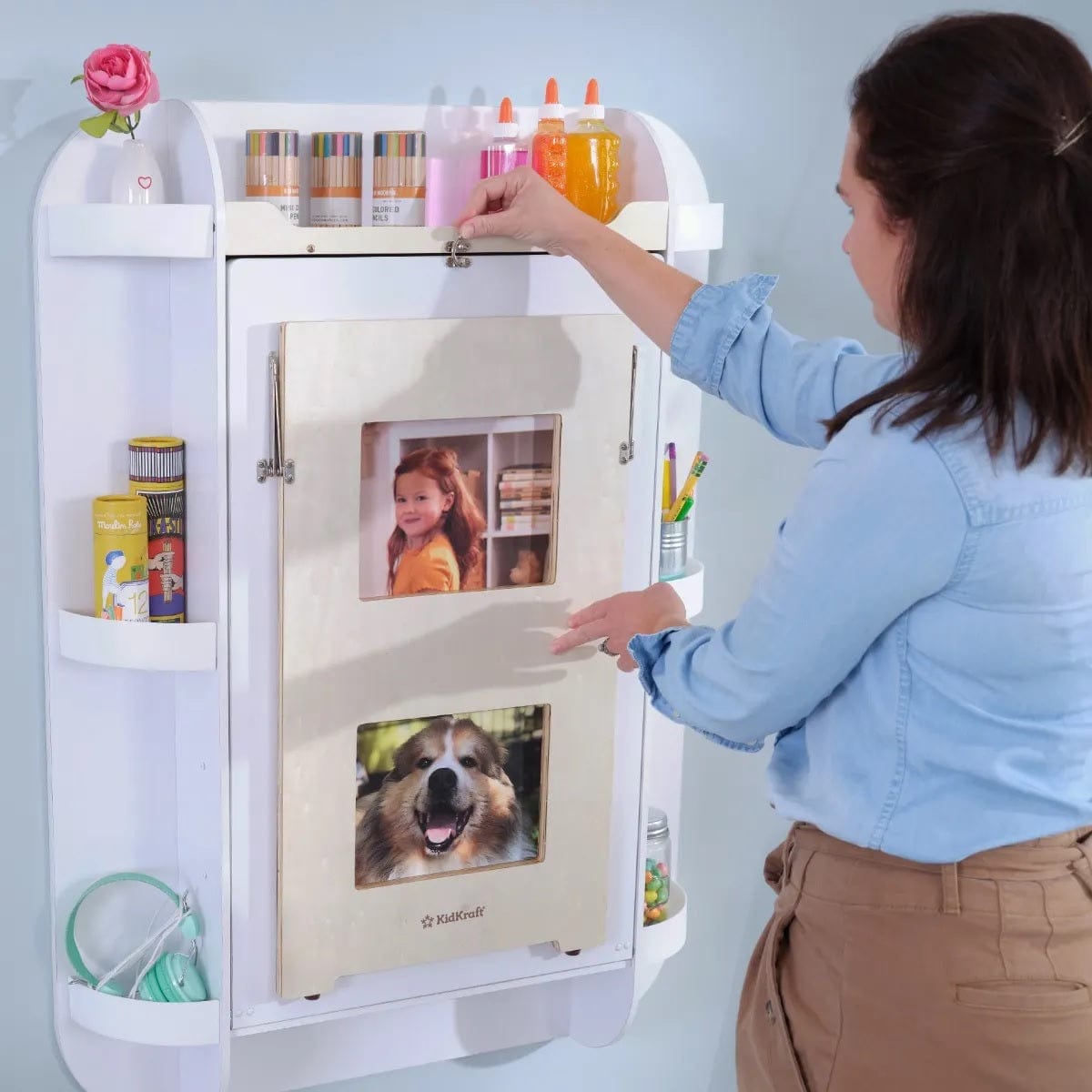 Kidkraft Arches Floating Wall Desk & Chair White