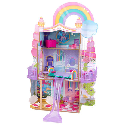 KidKraft Kidkraft Rainbow Dreams Unicorn Mermaid Dollhouse with EZ Kraft Assembly™