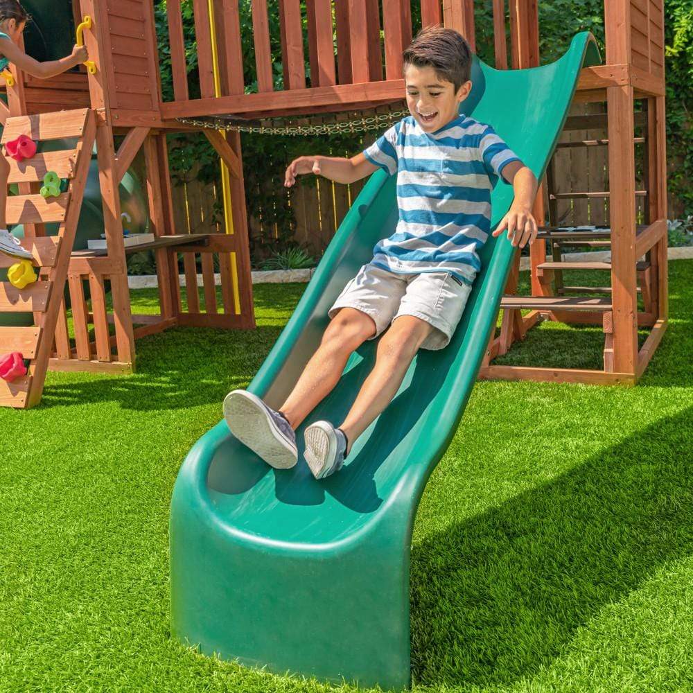 KidKraft Outdoor Kidkraft Boulder Bluff 2-In-1 Wooden Swing Set