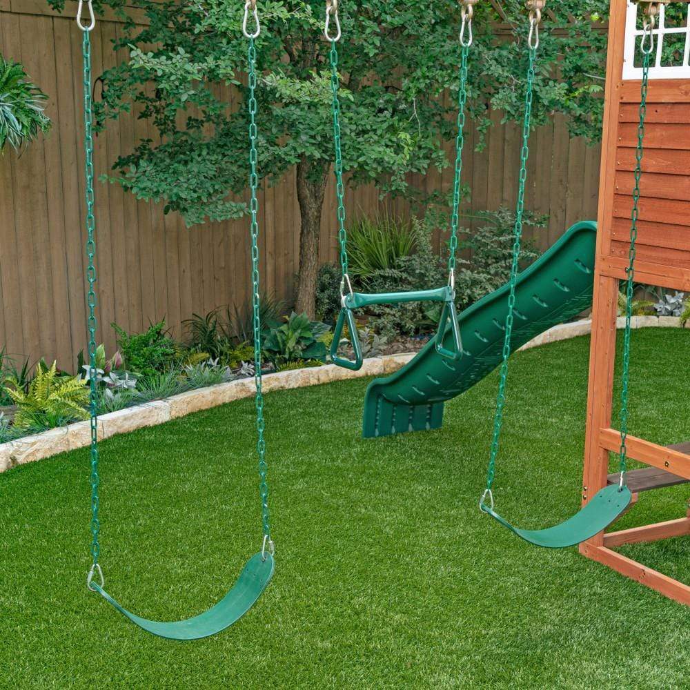 KidKraft Outdoor Kidkraft Boulder Bluff 2-In-1 Wooden Swing Set