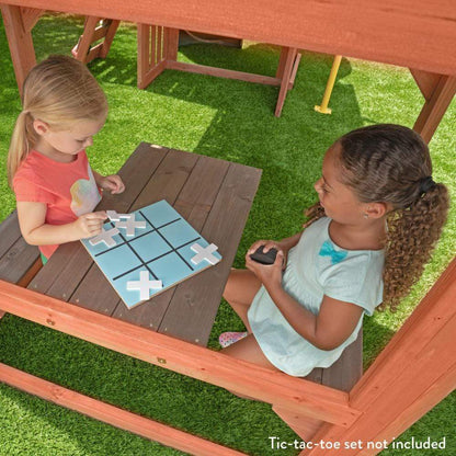 KidKraft Outdoor Kidkraft Boulder Bluff 2-In-1 Wooden Swing Set