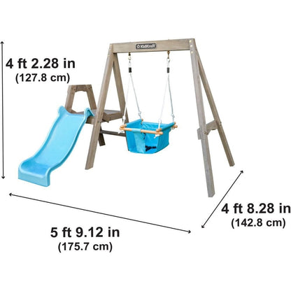 KidKraft Outdoor Kidkraft First Play Wooden Swing Set