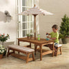 KidKraft Outdoor Kidkraft Outdoor Table/Bench Set - Oatmeal& White Stripe