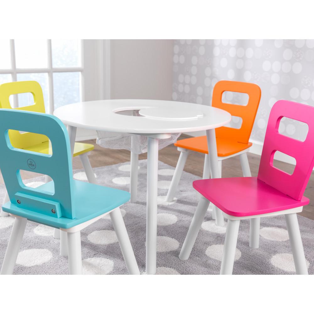 KidKraft Outdoor Kidkraft Round Storage Table & 4 Chair Set