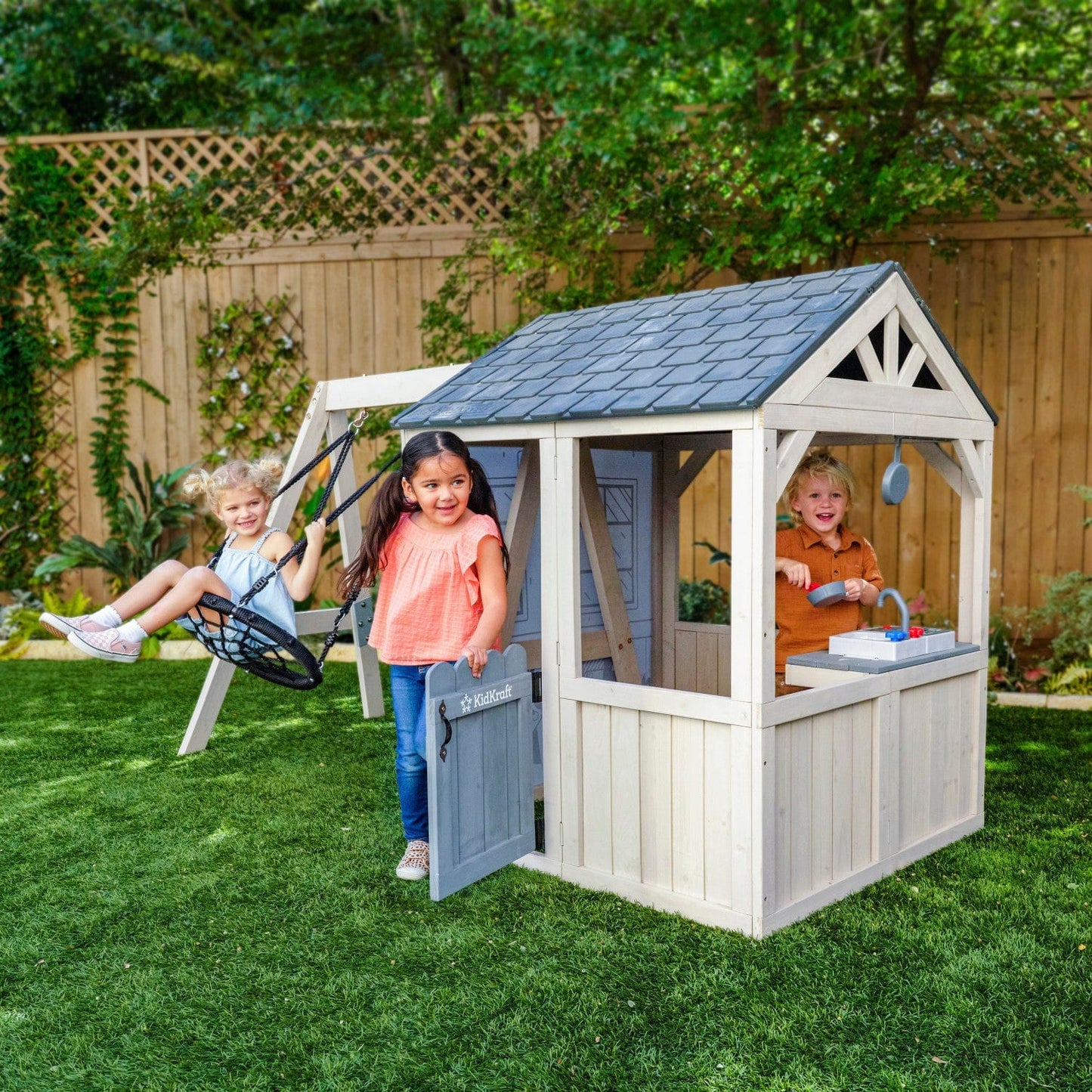 KidKraft Outdoor Kidkraft Savannah Swing Playhouse