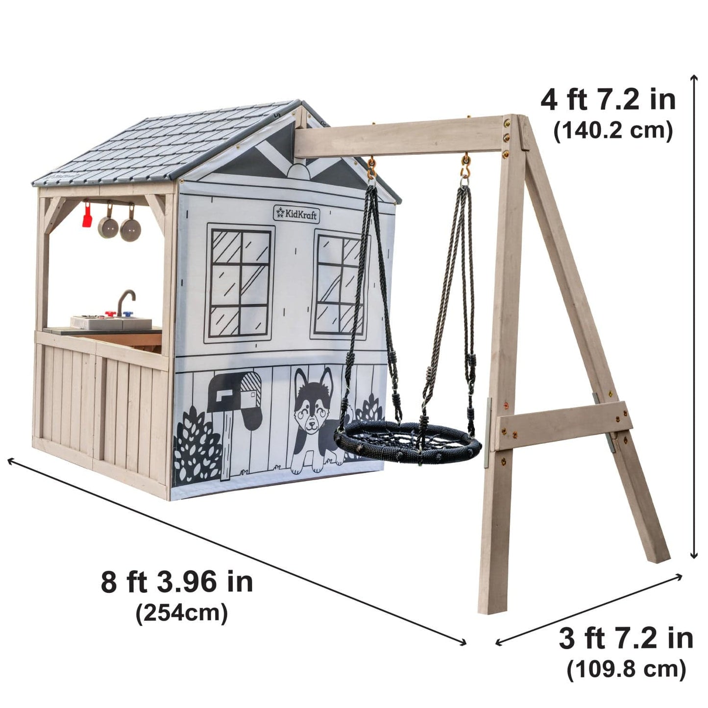 KidKraft Outdoor Kidkraft Savannah Swing Playhouse