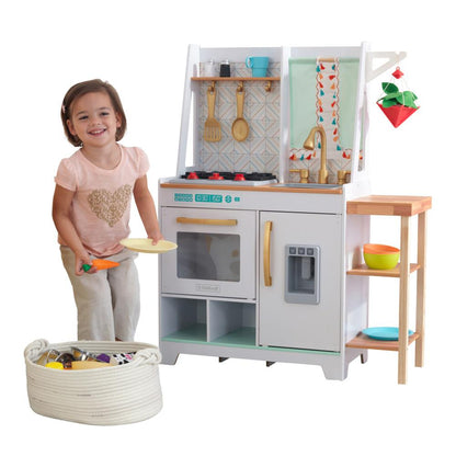 KidKraft Toys Copy of KidKraft - Farmhouse Play Kitchen with EZ Kraft Assembly