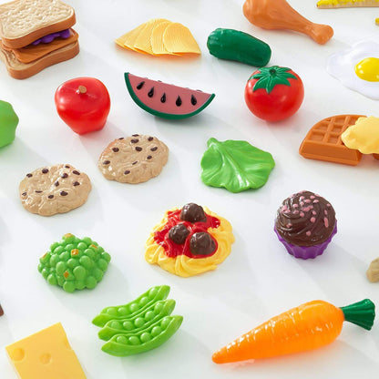 KidKraft 65 Pc Pretend Play Food Set