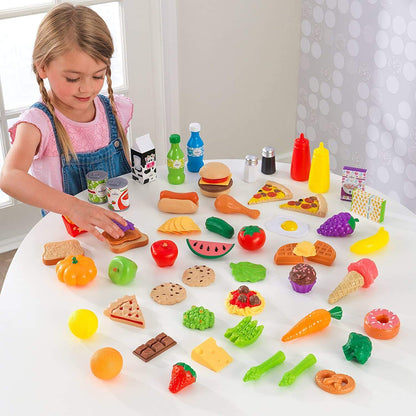 KidKraft 65 Pc Pretend Play Food Set
