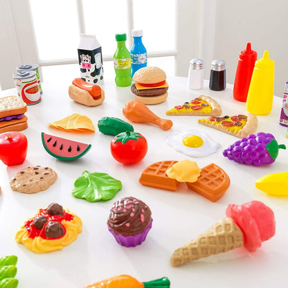 KidKraft 65 Pc Pretend Play Food Set