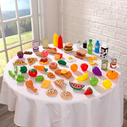 KidKraft 65 Pc Pretend Play Food Set