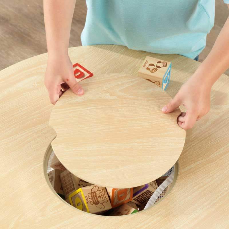 KidKraft Toys Kidkraft Round Table & 2 Chair Set -Natural White
