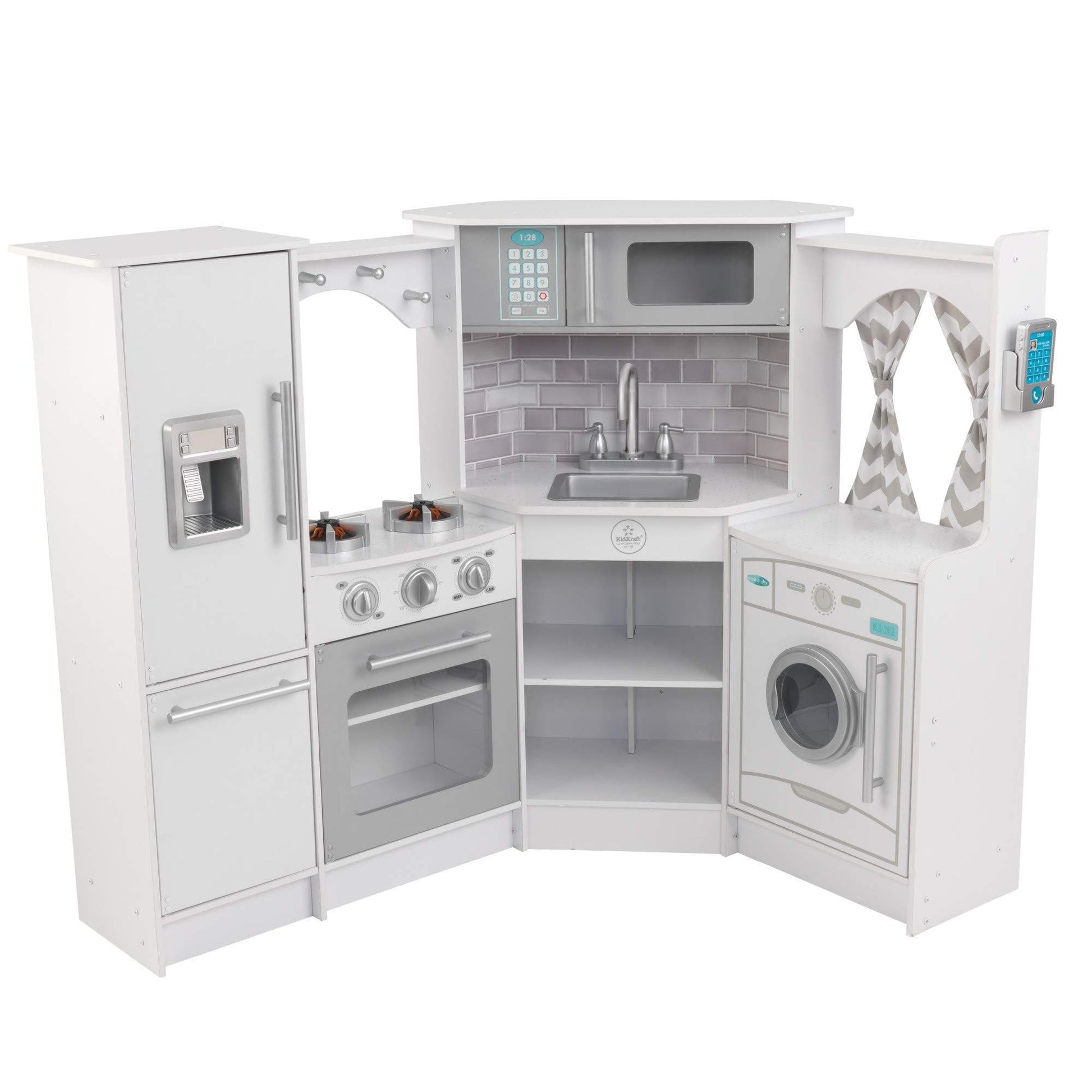 KidKraft Toys KidKraft Ultimate Corner Play Kitchen Set, White