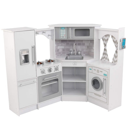 KidKraft Toys KidKraft Ultimate Corner Play Kitchen Set, White