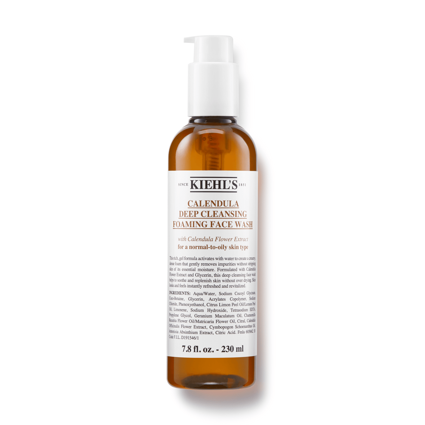 Kiehl's Beauty Kiehl's Calendula Deep Cleansing Foaming Face Wash, 230ml