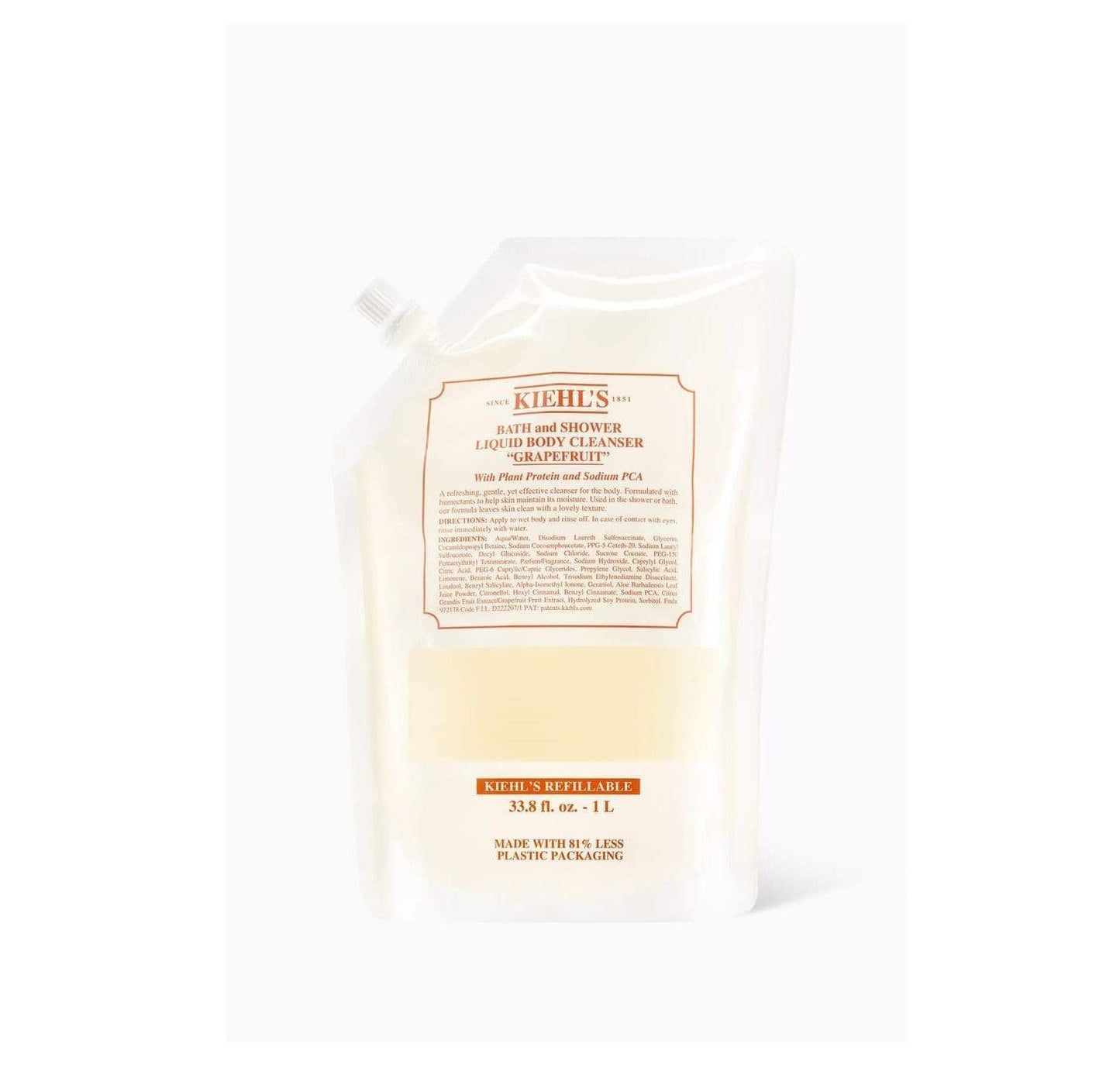 Kiehl's Beauty Kiehl's Grapefruit Bath & Shower Liquid Body Cleanser, 1000ml