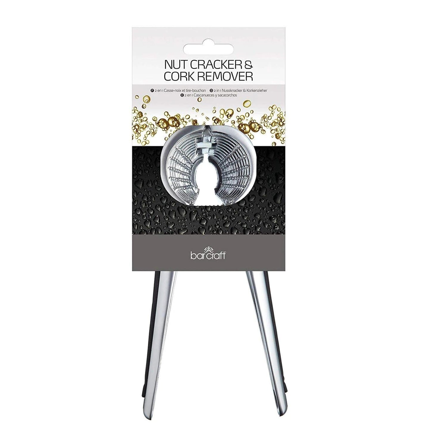 KitchenCraft Home & Kitchen KITCHENCRAFT BARCRAFT NUT CRACKER AND CORK REMOVER - SILVER - KCBCNUT