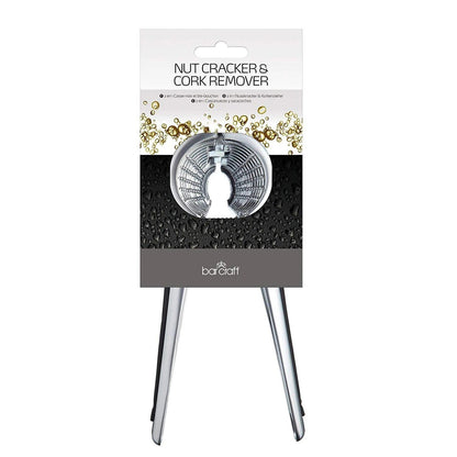 KitchenCraft Home & Kitchen KITCHENCRAFT BARCRAFT NUT CRACKER AND CORK REMOVER - SILVER - KCBCNUT