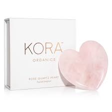 KORA Organics Beauty Rose Quartz Heart Facial Sculptor