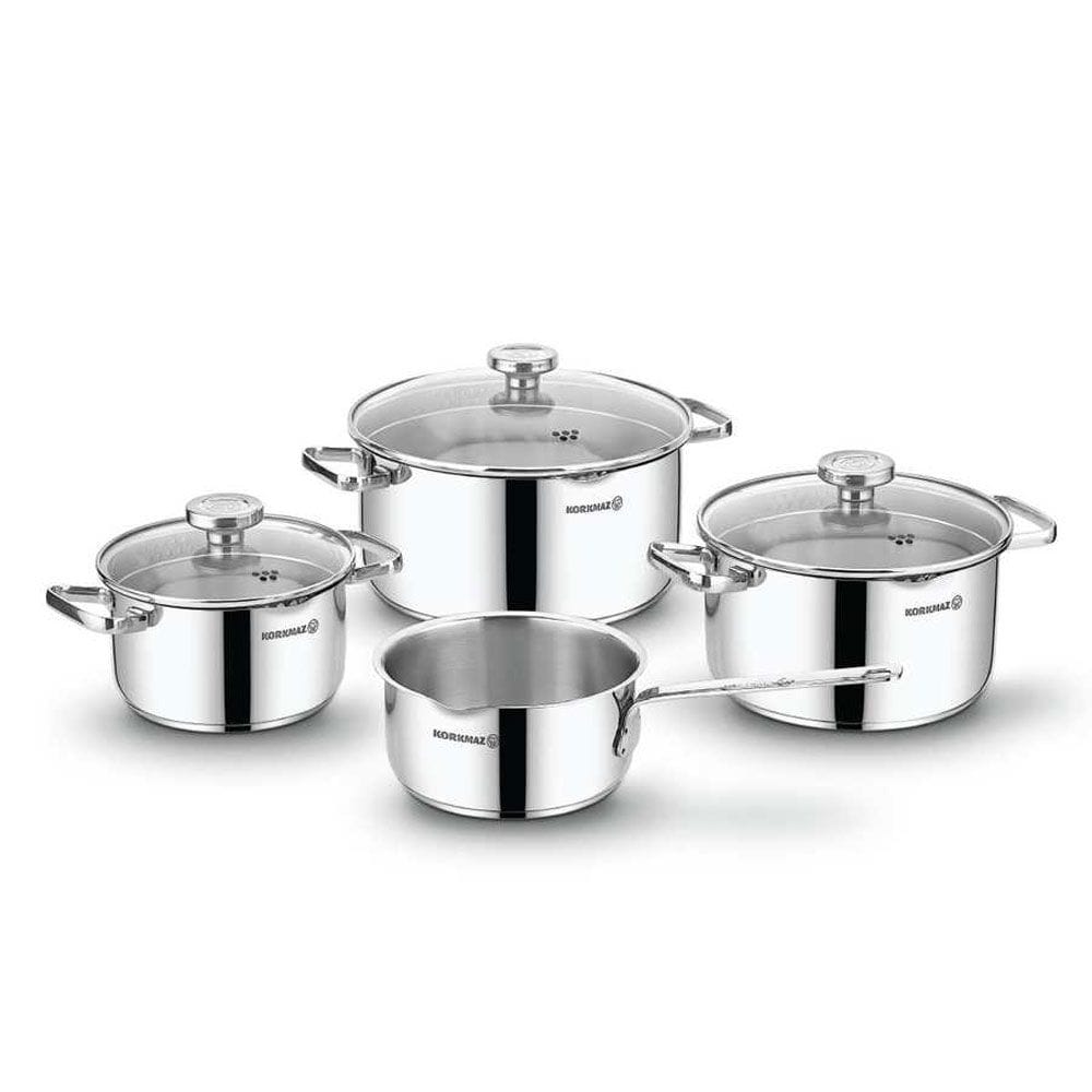 Korkmaz Home & Kitchen On - Aqua Cookware Set - (C-MX-A1977)