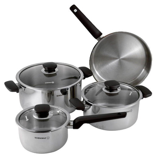 Korkmaz Home & Kitchen On - Kappa Cookware Set - (C-MX-A1679)