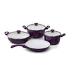 Korkmaz Home & Kitchen On - Seravita Cookware Set Violet - (C-MX-A1517)