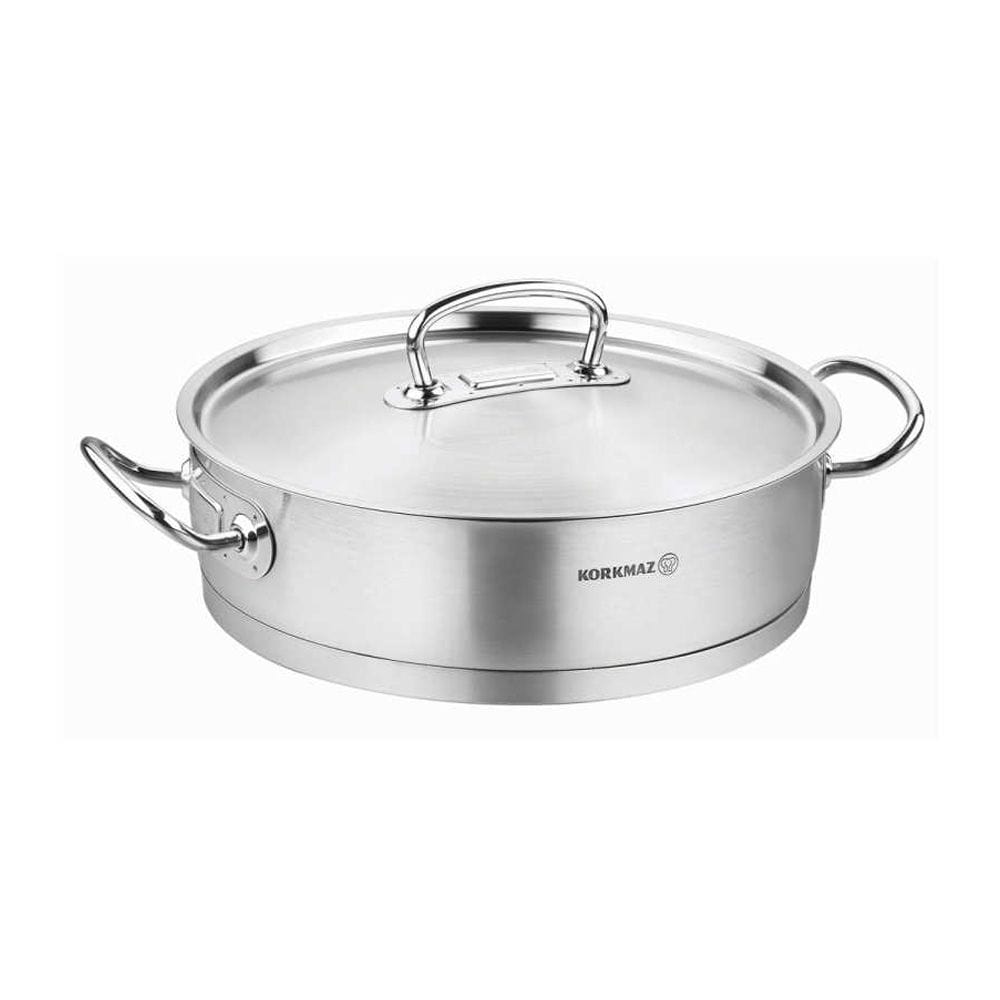 Korkmaz Home & Kitchen ﻿﻿﻿﻿Proline Saute Pan 5Lt - (C-MX-A1173)