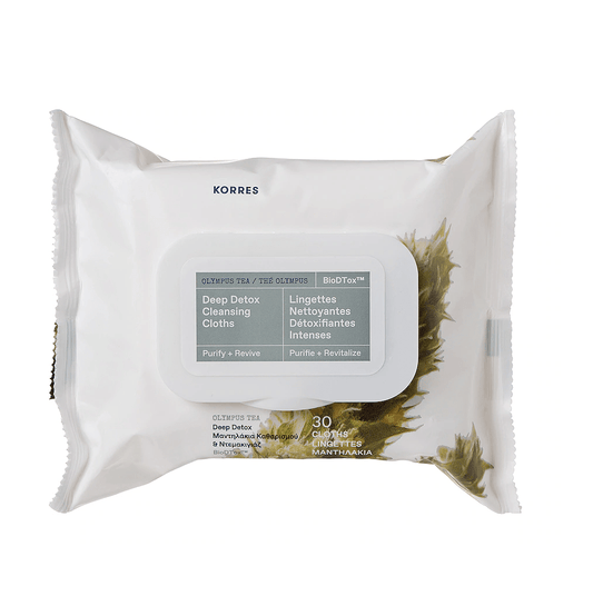 Korres Beauty Korres Olympus Tea Deep Detox Cleansing Cloths, 30 Cloths