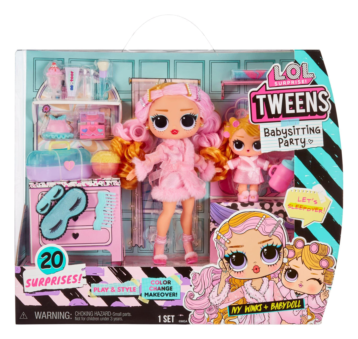 L.O.L L.O.L. Surprise Tweens + Tots Baby Sitters- Ivy Winks + Babydoll