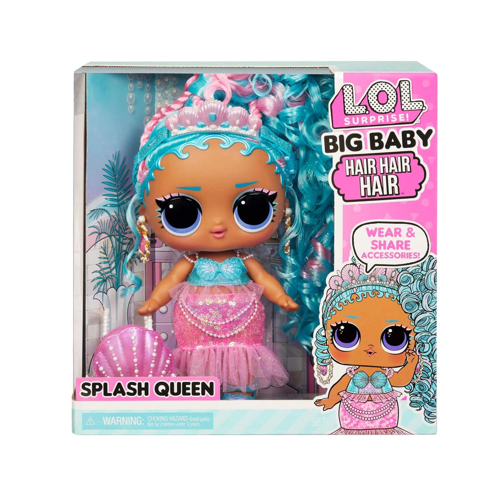 L.O.L Toys L.O.L. Surprise! Big Baby Hair Hair Hair Doll Splash Queen