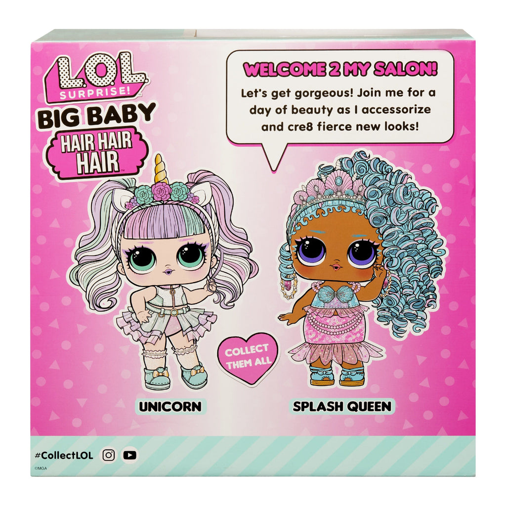 L.O.L Toys L.O.L. Surprise! Big Baby Hair Hair Hair Doll Splash Queen