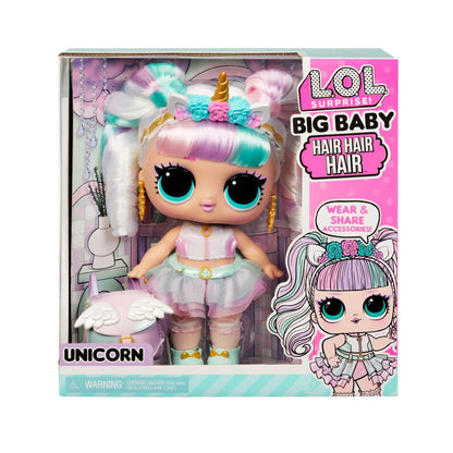 L.O.L Toys L.O.L. Surprise! Big Baby Hair Hair Hair Doll Unicorn