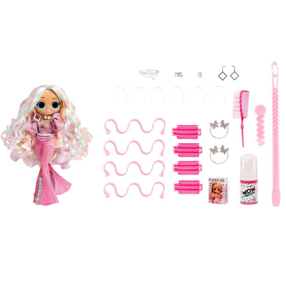 L.O.L Toys L.O.L. Surprise! OMG Fashion Show Hair Edition Twist Queen Fashion Doll With Transforming Hair