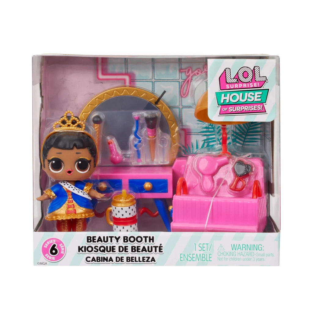 L.O.L Toys L.O.L. Surprise! OMG House of Surprises Beauty Booth Playset with Her Majesty Collectible Doll