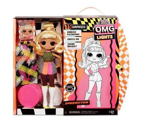 L.O.L Toys L.O.L Surprise! OMG Lights Speedster Fashion doll with 15 surprises