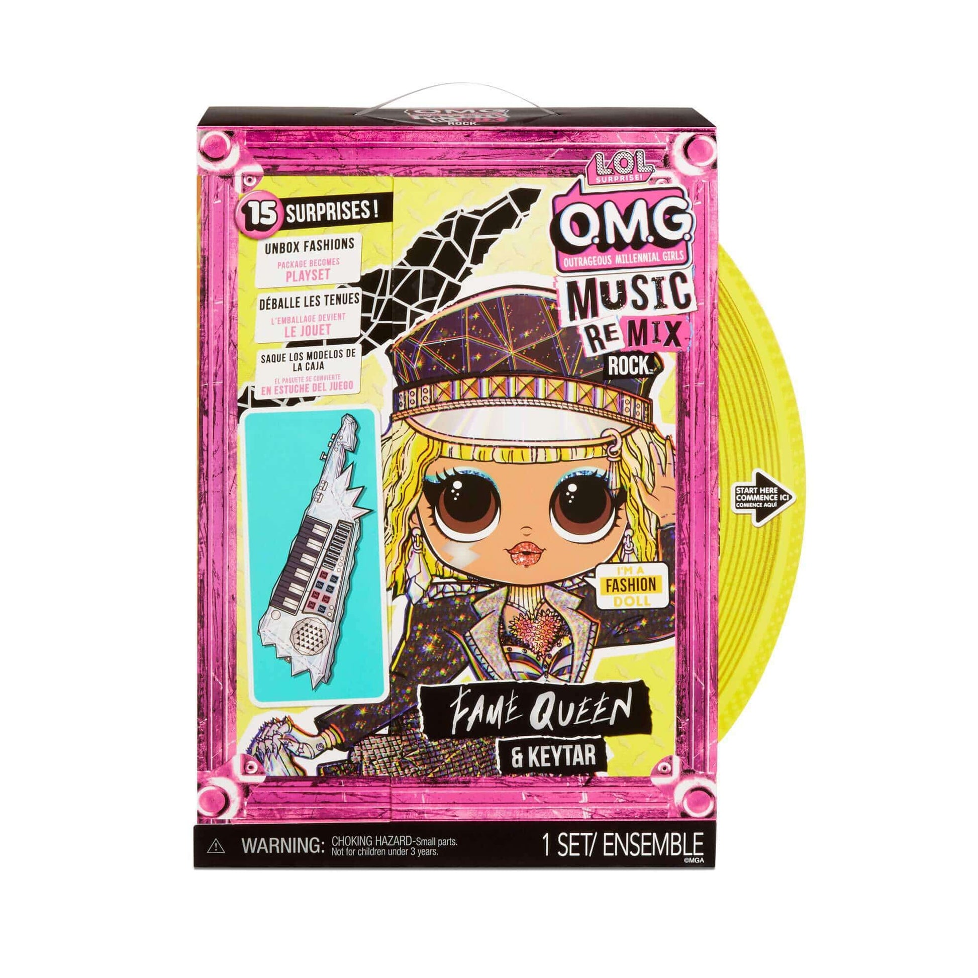 L.O.L Toys LOL Surprise OMG Remix Rock Fame Queen With Keytar