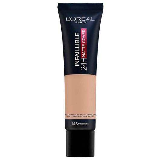 L'Oréal Paris Beauty L'Oreal Paris Infallible Matte Cover Foundation Matte Finish SPF18 145 Rose Beige 30ml