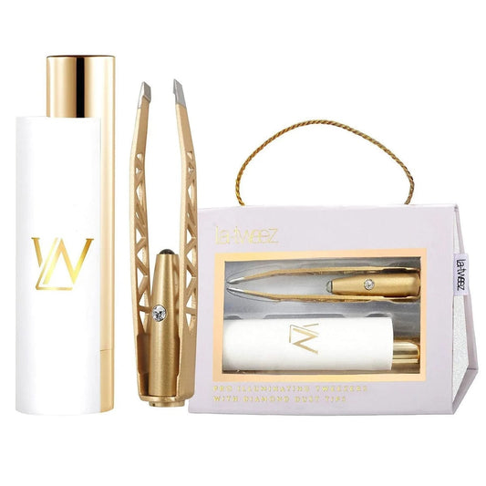 La Tweez Beauty Pro Illuminating Gold Painted With Diamond