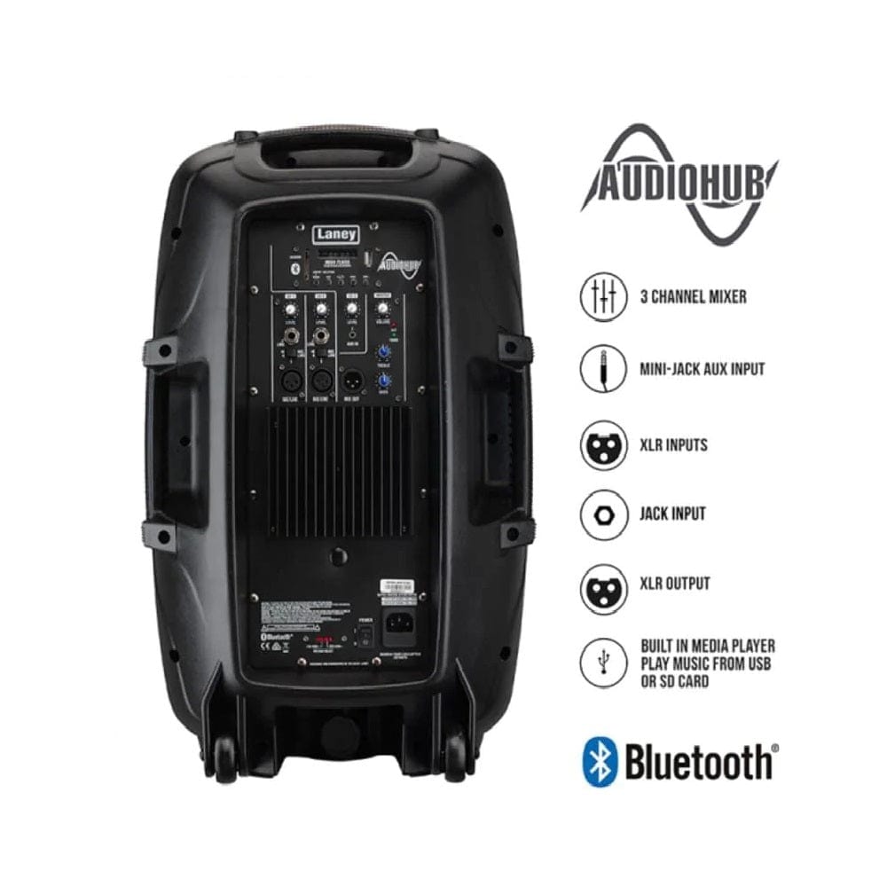 Laney Electronics Laney AH112-G2 Active Moulded Speaker With Bluetooth - 800W - 15 Inch LF + 1 Inch CD