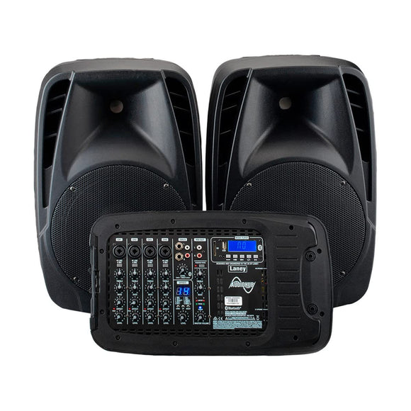 Laney Electronics Laney AH2500D Portable PA System - 2x500W - 6 Channels Bluetooth and FX - Mics Included