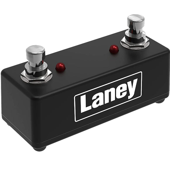 Laney Electronics Laney FS2-MINI Dual Switch Mini Pedal - LED Status Lights - Removable Lead