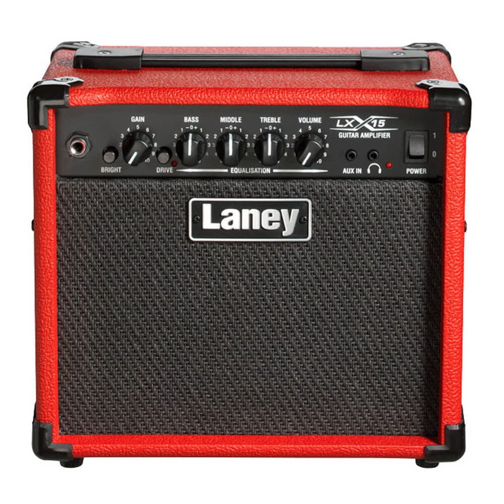 Laney Electronics Laney LX15-RED Guitar Combo - 15W - 2 x 5 Inch Woofers