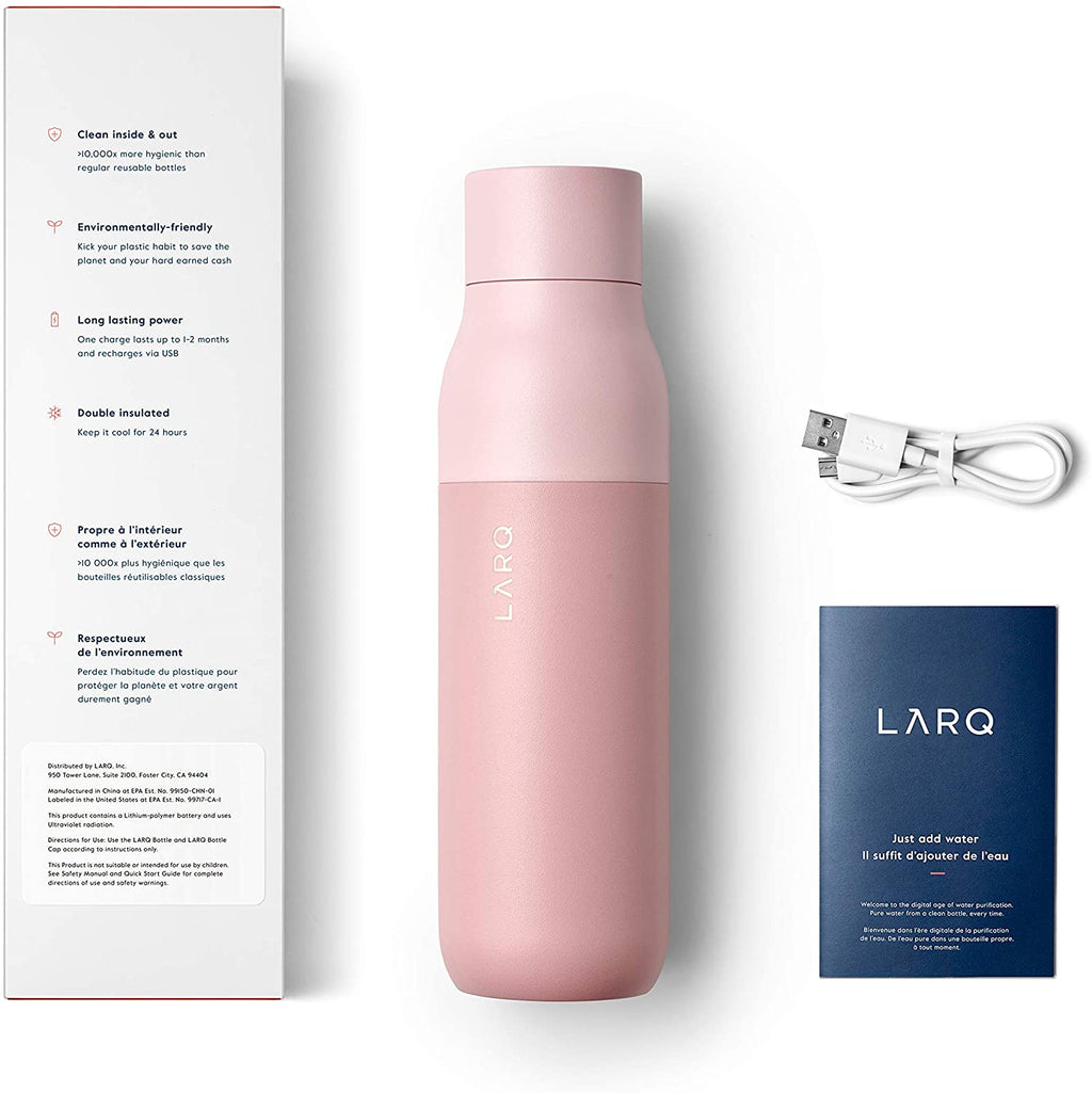 LARQ Bottle Himalayan Pink 500ml / 17oz – flitit